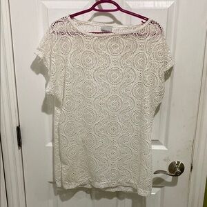 Speedo Cover Up Women’s Size Large Swim Suit White Beach Vacation Summer